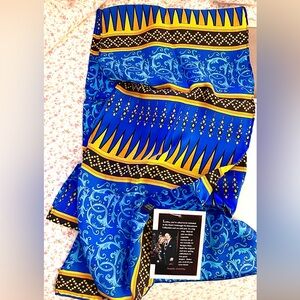 Genuine Silk NEW Rush Limbaugh Ladies Oblong Scarf, original wrapper & box